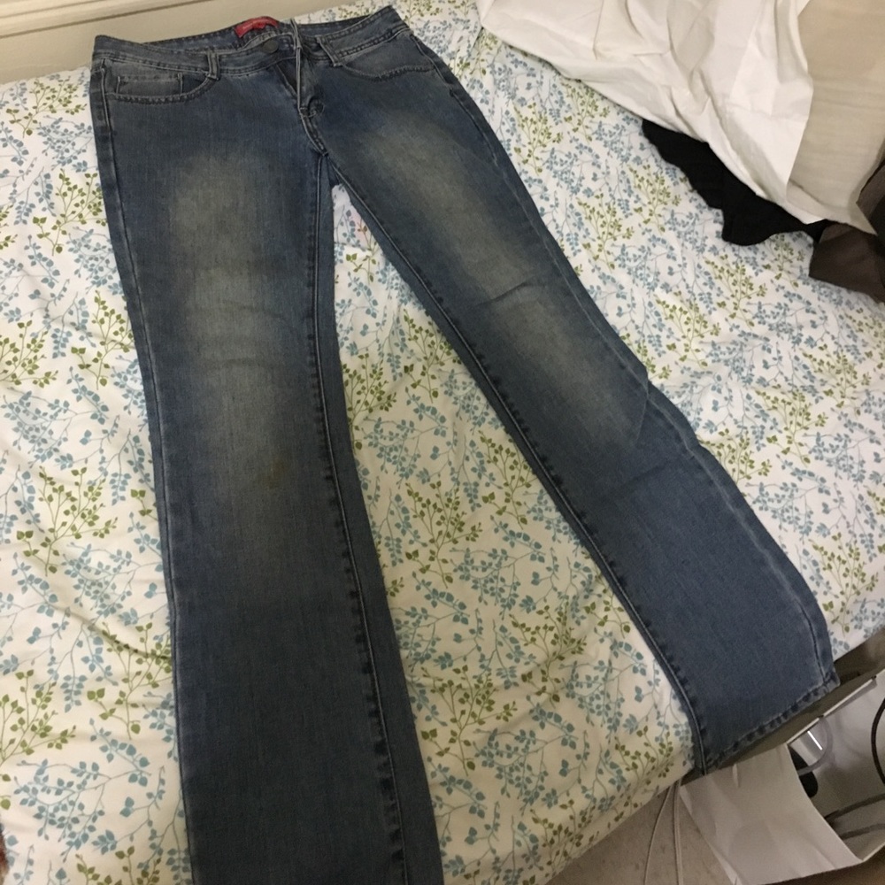 Straight leg jeans