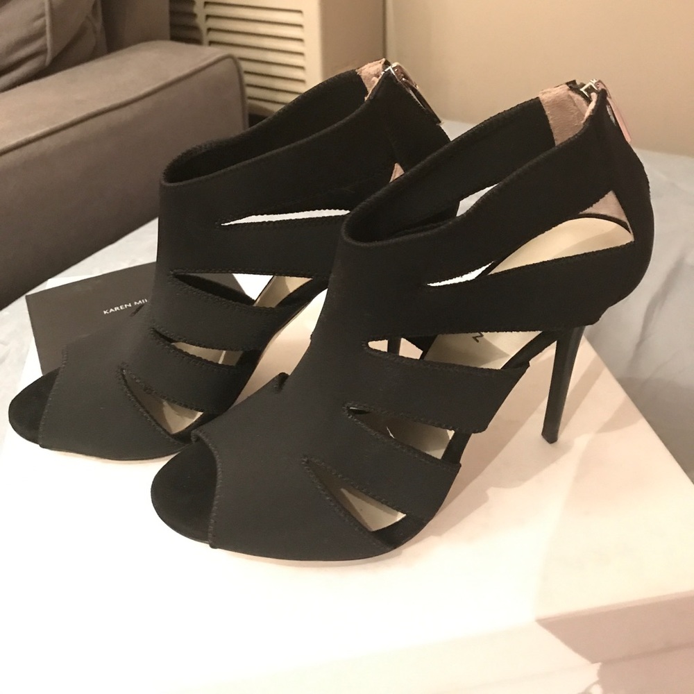 Karen Millen Black sandles size 39*NEW*