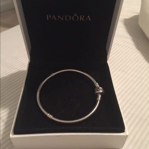 Pandora iconic silver charm bracelet