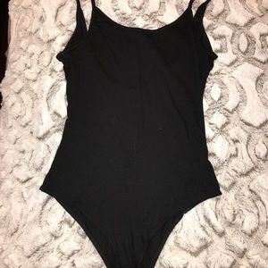 Body suit Black spaghetti strap