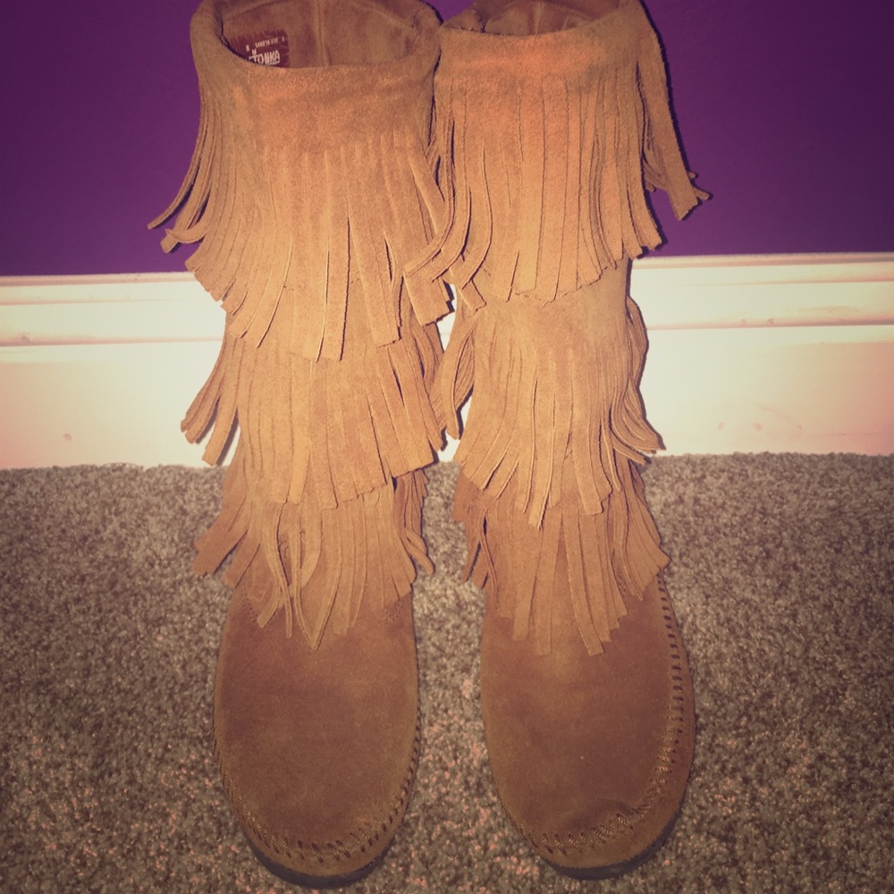 Minnetonka Fringe Boots