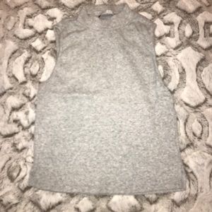 Turtle neck crop top sleeveless