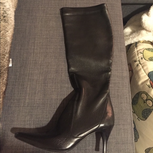 Stretch leather Cole Haan boots - Picture 1 of 3