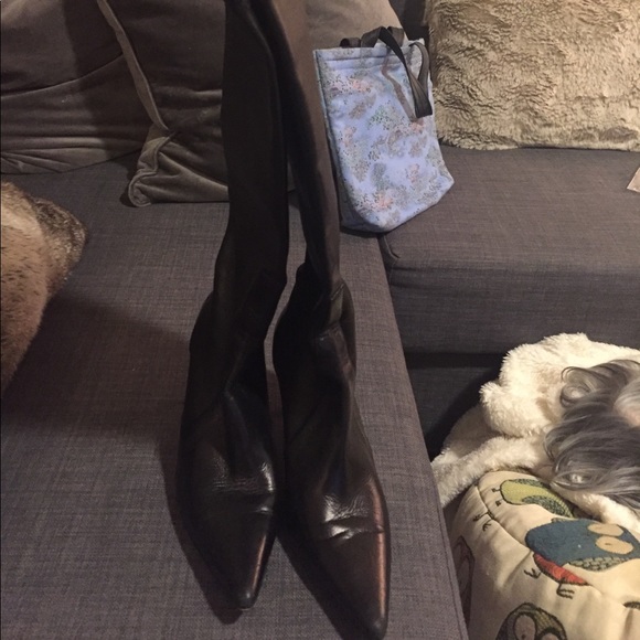 Stretch leather Cole Haan boots - Picture 2 of 3