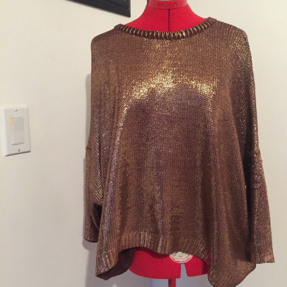 Metallic sweater