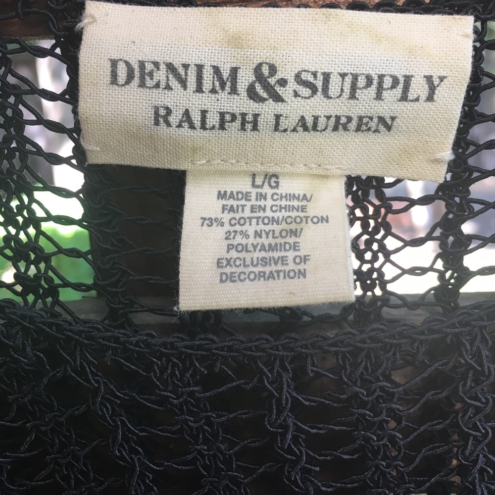 Denim & Supply Ralph Lauren black woven blouse - Picture 3 of 4