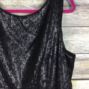 The Limited Little Black Sequined Dress Size 16T