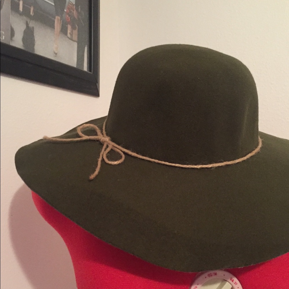 Olive felt hat