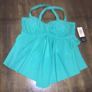Torrid flounce tankini top
