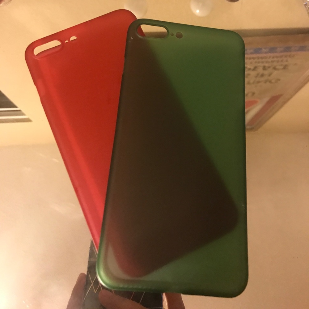 Green and Red iPhone 7 plus case