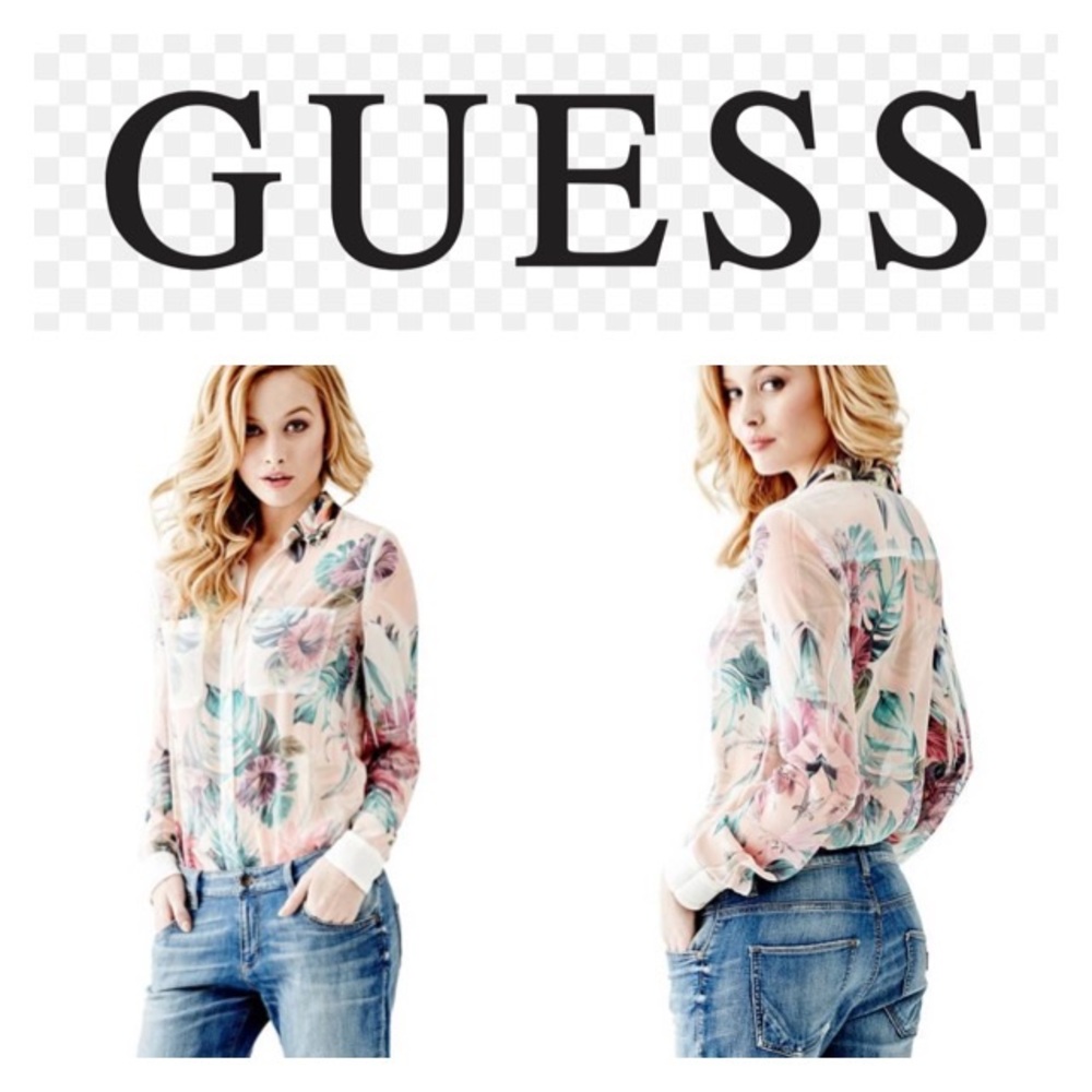 LAST CHANCE 🦋GUESS CLOUIS LONG-SLEEVE SHIRT