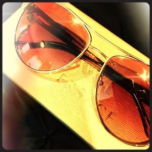 Versace polarized aviators