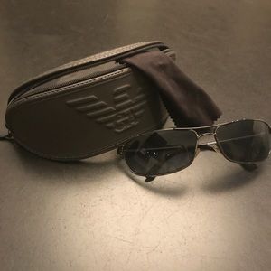 Emporio Armani Men's aviator sunglasses