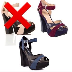 Report platform sandal 7.5 in 2 colors EUC