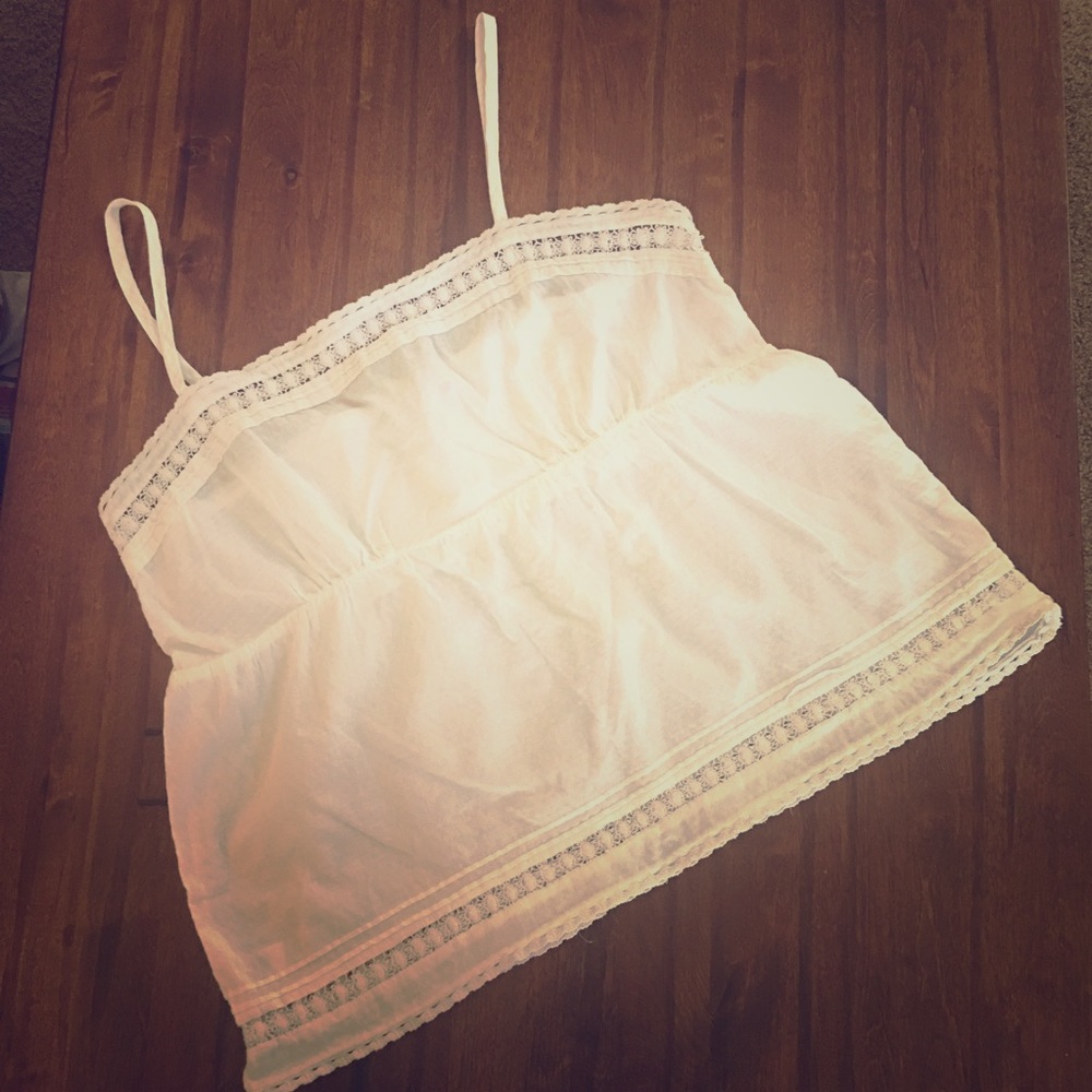 Ann Taylor LOFT White Tank - Large