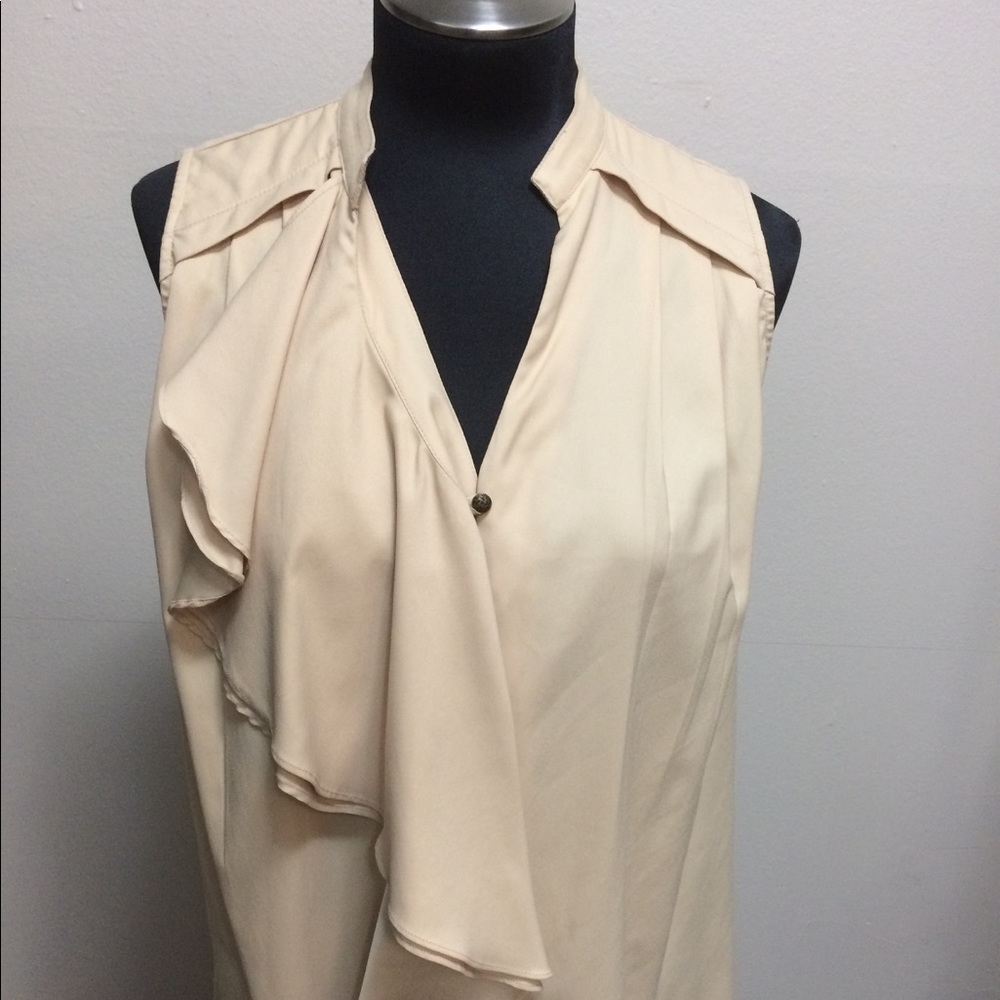 Chandi and Lia Cream sleeveless top NWOT