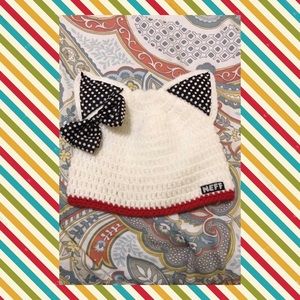 White Cat Ear Beanie