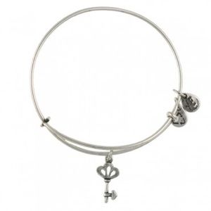 Alex and Ani Silver SKELETON KEY Bangle Bracelet