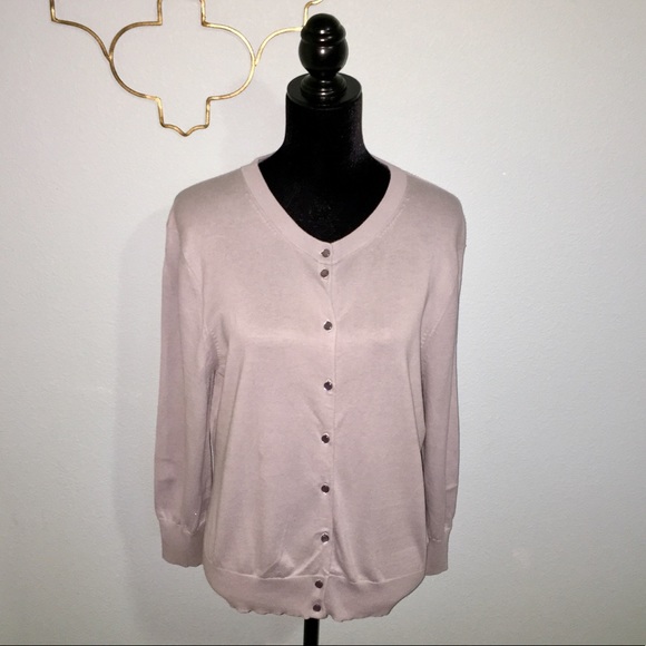 J. Crew Sweaters - J. Crew gray lightweight cotton cardigan