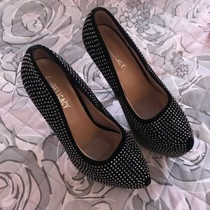 Black 6 1/2 Inch Heels