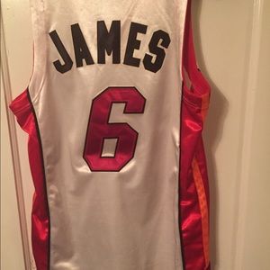 Stitched Lebron Miami Heat Jersey