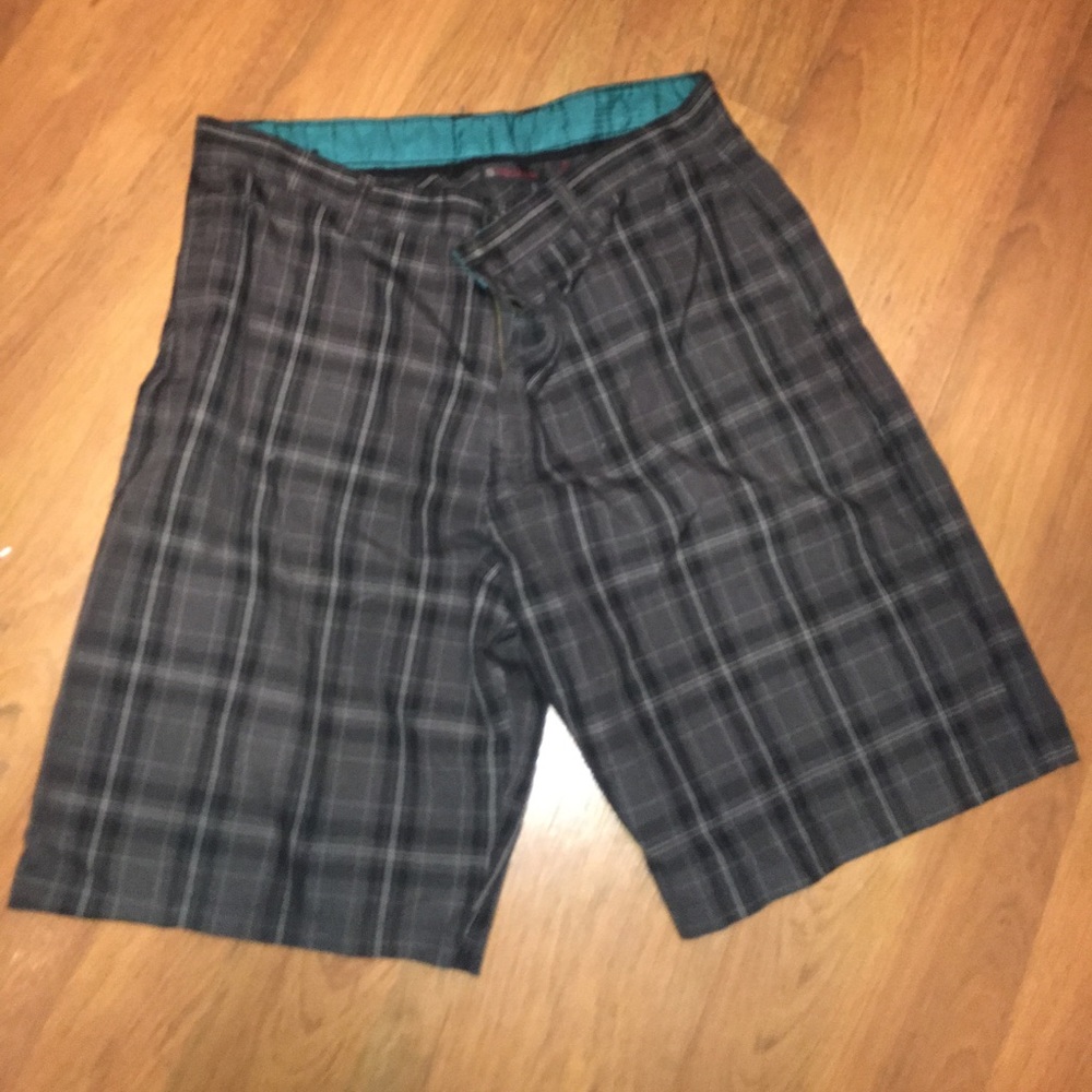 Mens plaid shorts