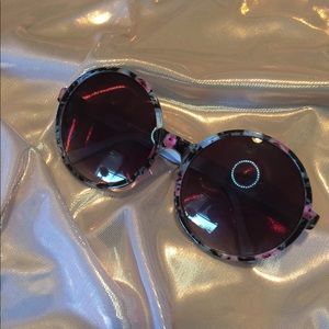 Big circle floral sunglasses