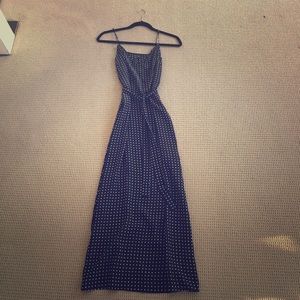 TOPSHOP polkadot silky dress.