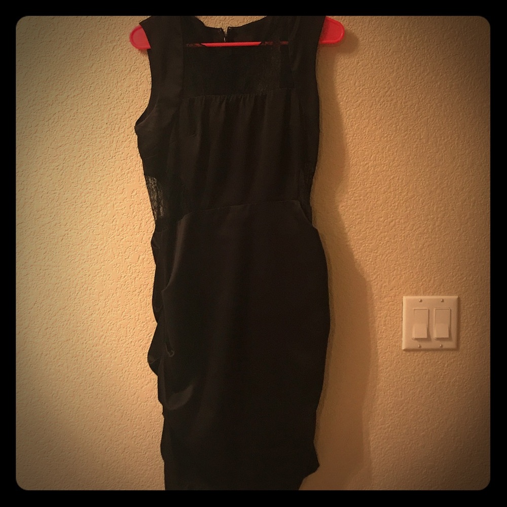 Flirty black/lace mini