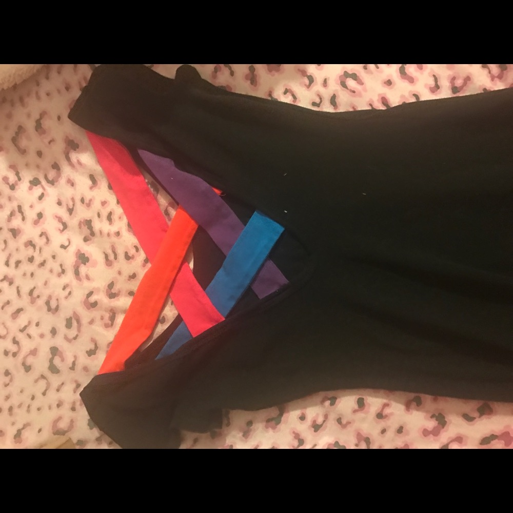 Colored criss cross dress