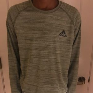 Green athletic Adidas top