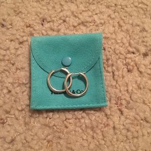 Tiffany & Co Silver Hoop Earrings