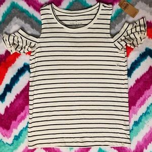 American Eagle Cold Shoulder Ribbed Top