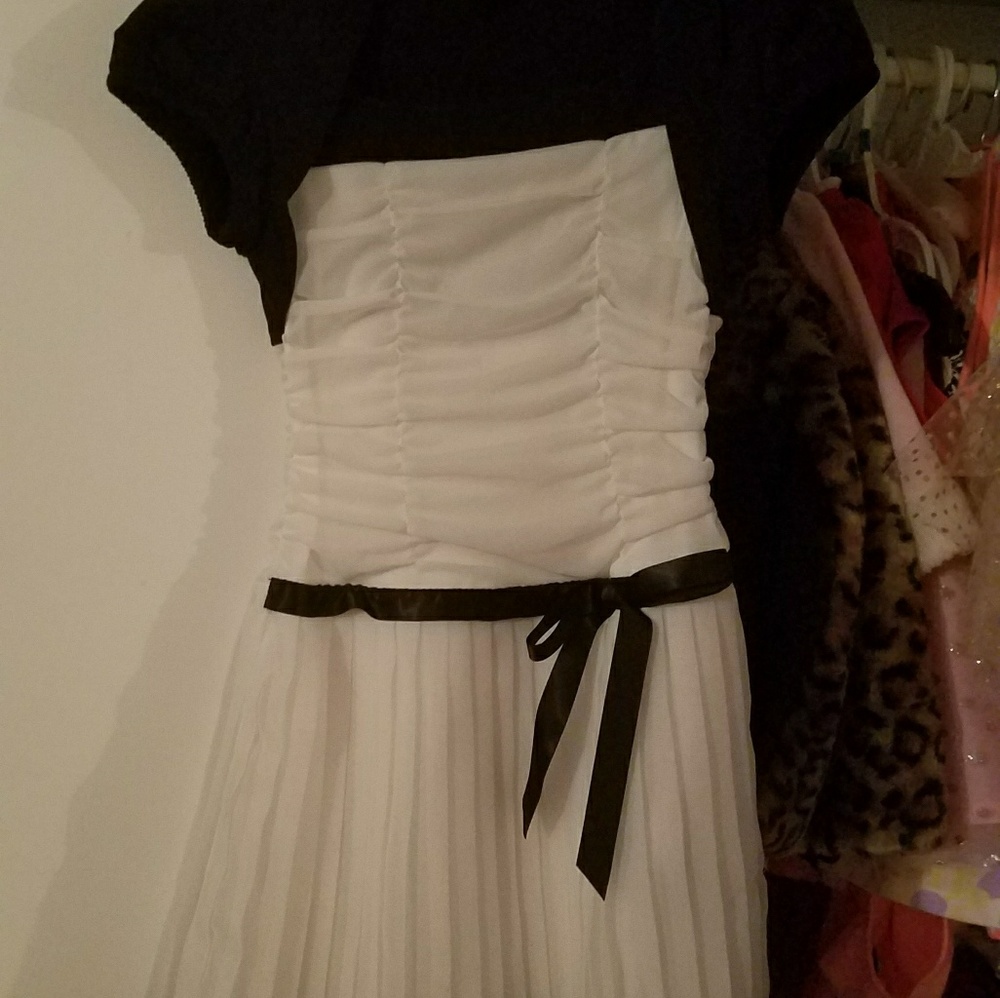 Black and white dress