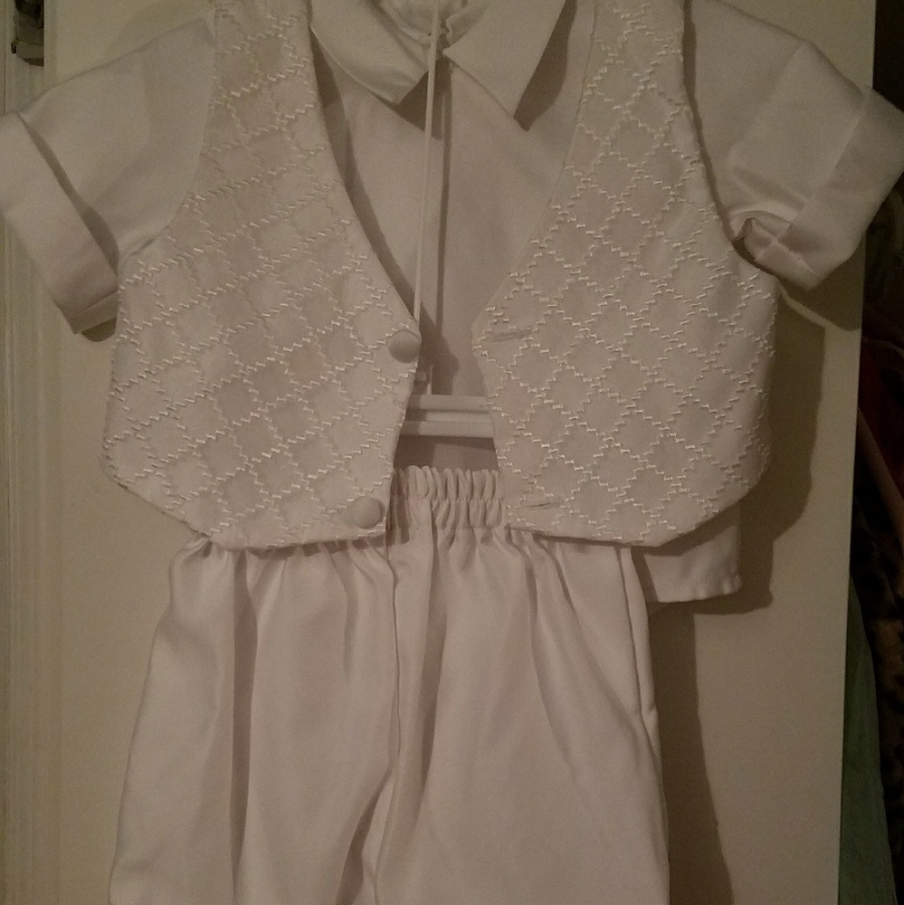 White christening outfit