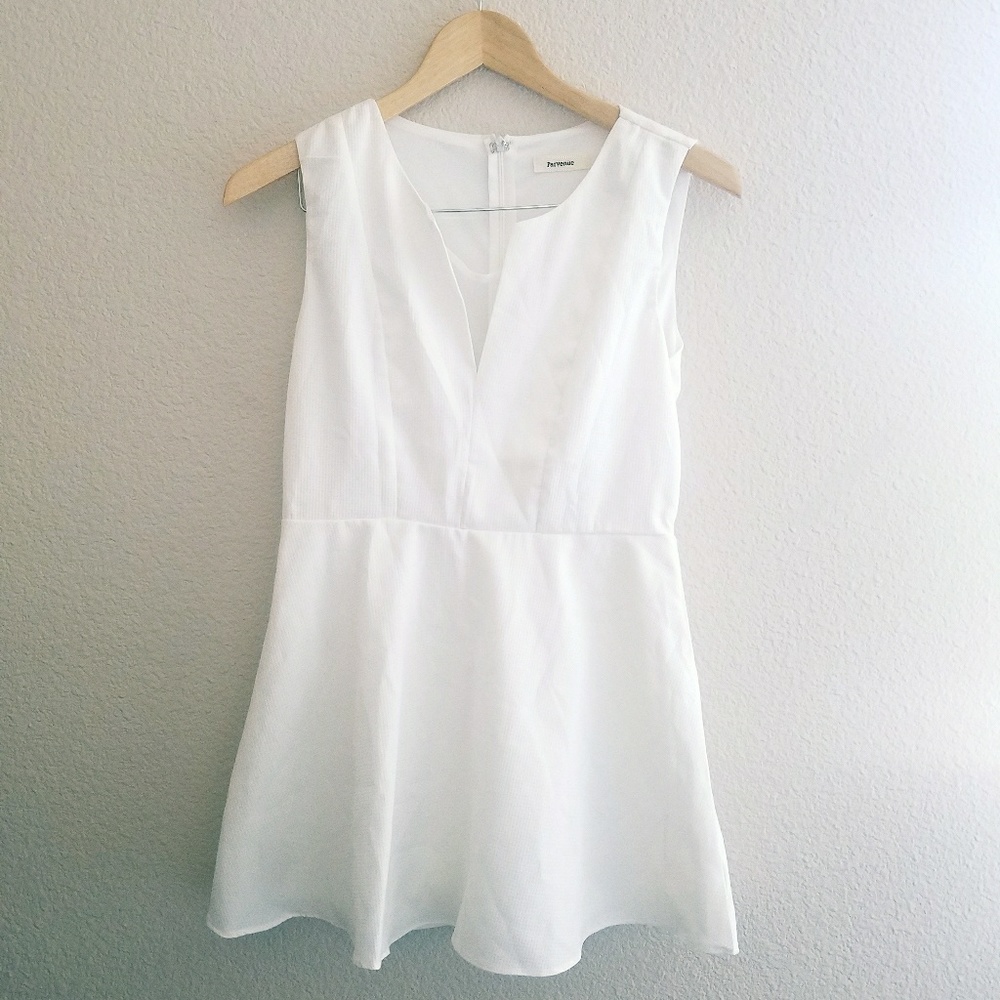 White romper / skort