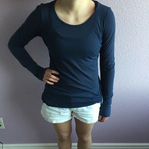 Maurices Basic Navy Long Sleeve