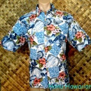 PAU HANA Mens HAWAIIAN Shirt. XL