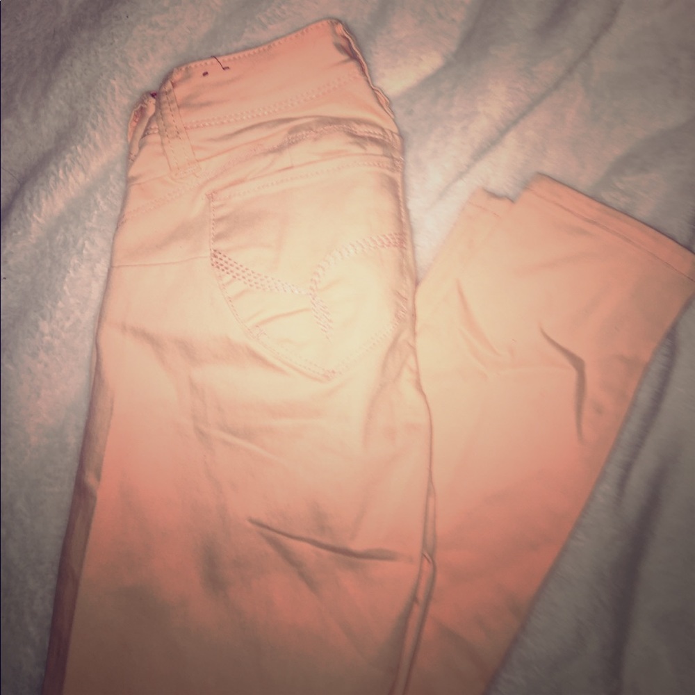 Peach colored skinny jeans(00)