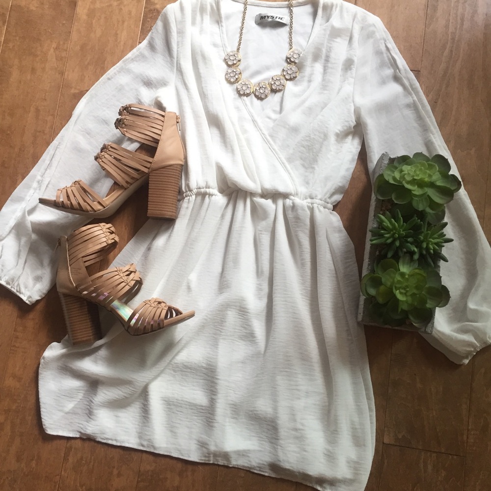 White Wrap Dress