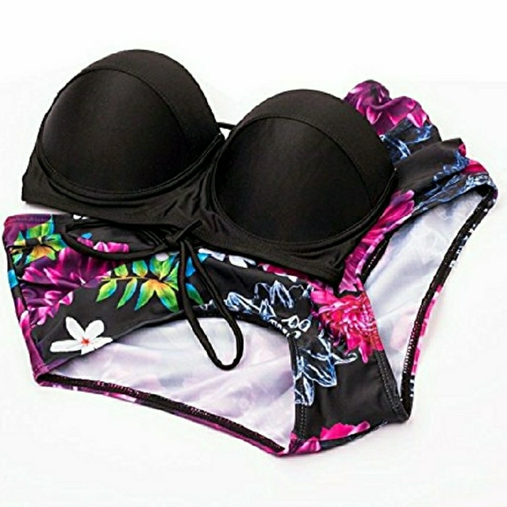 Highwaisted Floral Swimsuit