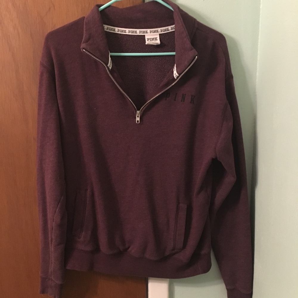 **SOLD ON MERCARI**Victoria's Secret Pink Half Zip