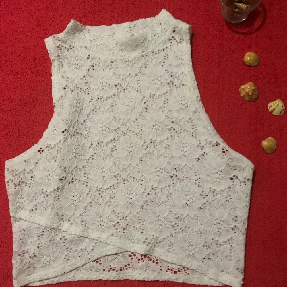 White lace blouse
