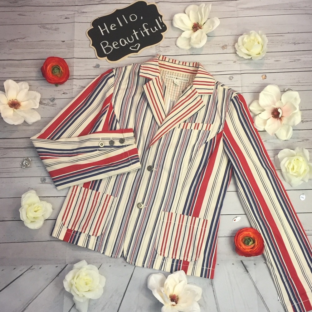 Tommy Hilfiger Red White and Blue Blazer/ Jacket