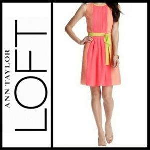**CLEARANCE** LOFT Neon Color Block Dress