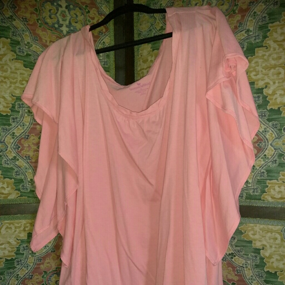 3x Coral Butterfly sleeve Woman Within