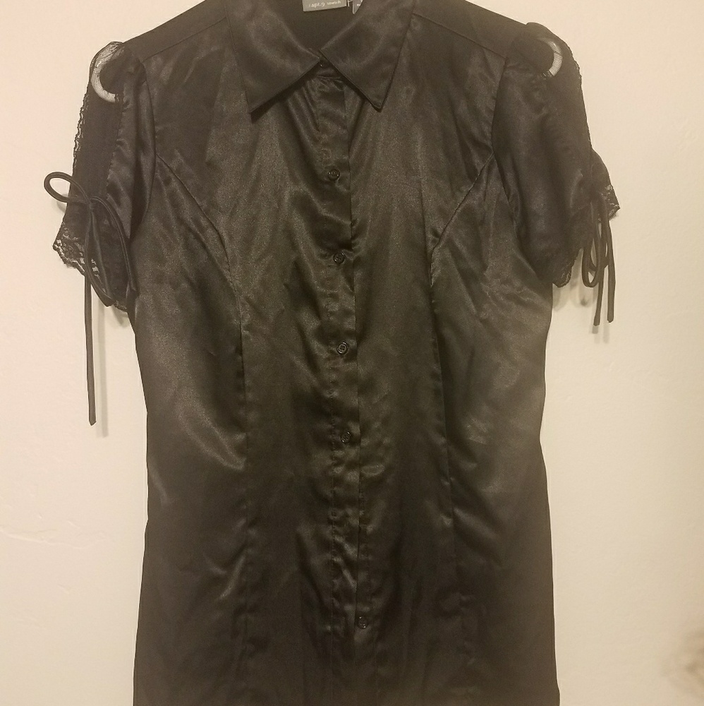 Silk black shirt