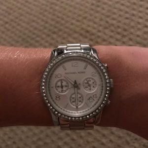 Silver MK watch