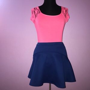 Pink Top & Blue Skirt Bundle
