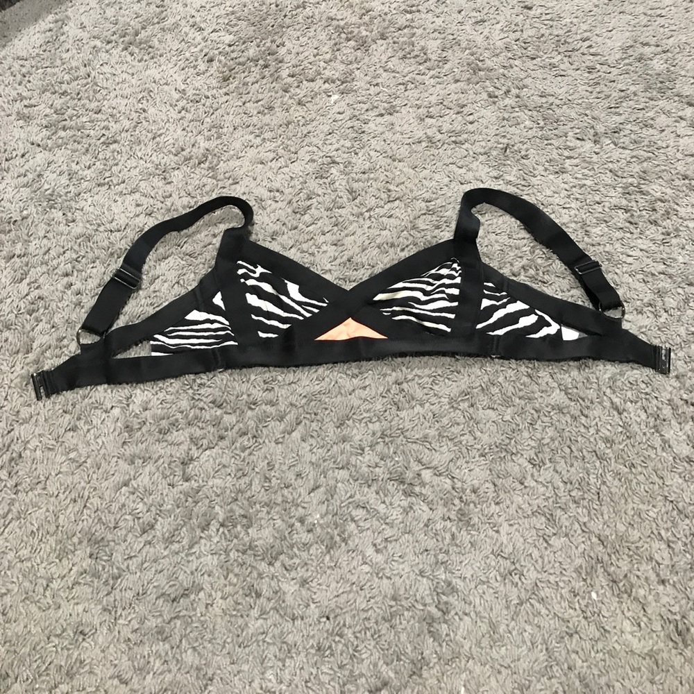 H&M zebra print stretchy bralette size 8